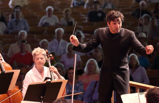 David Afkham made his BSO debut on Sunday afternoon with a program of Beethoven and Schumann, 8.14.16 (Hilary Scott) 400 p h